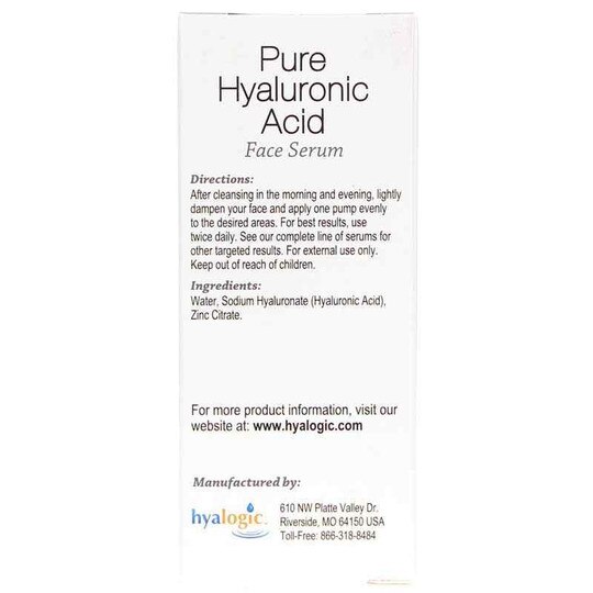Pure Hyaluronic Acid Face Serum, HYG
